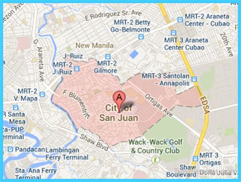 Map of San Juan - TravelsMaps.Com