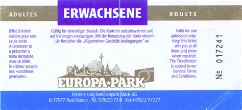 Old Europa Park Tickets