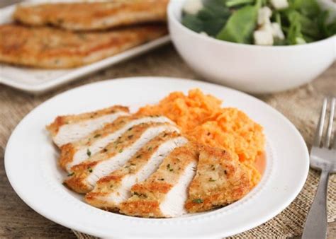 EASY Garlic Parmesan Turkey Cutlets Recipe | Somewhat Simple