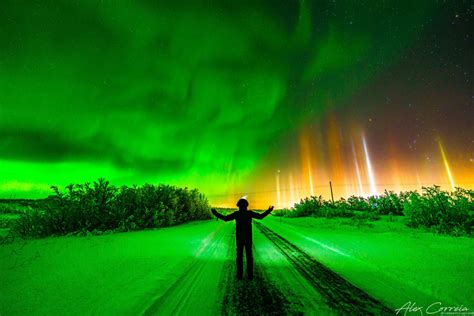 Aurora and Light Pillars over Norway