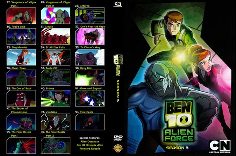 Ben 10 Alien Force season 3 DVD insert by shinyhappygoth on DeviantArt