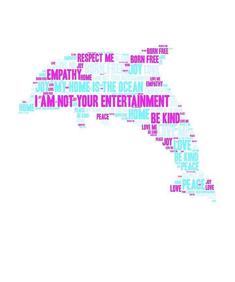 "Animal Awareness - Save The Dolphins Word Cloud" by easyfuntees | Redbubble