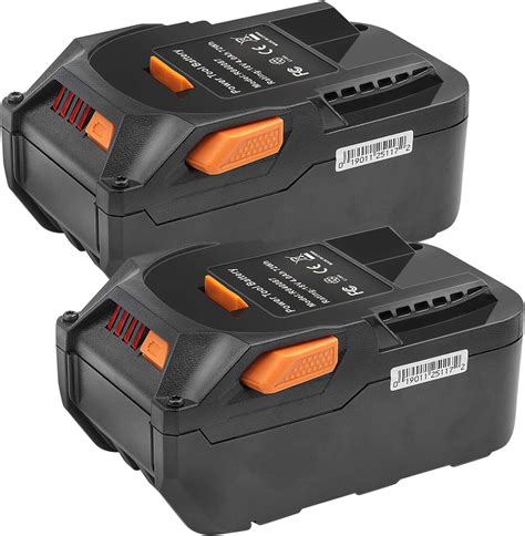 Amazon.com : 2Pack 18-Volt 4.0Ah Lithium Ion Replacement Battery ...