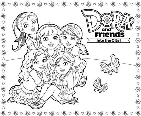 Dora and friends coloring pages to download and print for free