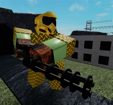 Golden Minigunner | Roblox Tower Battles (Fan Ideas) Wiki | Fandom