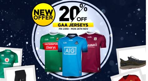 Intersport Elverys – EVERYTHING at 20% off GAA Jerseys! - Pynck