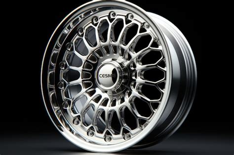 Premium AI Image | chrome car rims