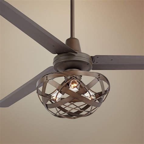 60" Casa Vieja Turbina Oil-Rubbed Bronze Ceiling Fan - #11H73 | Lamps Plus | Bronze ceiling fan ...