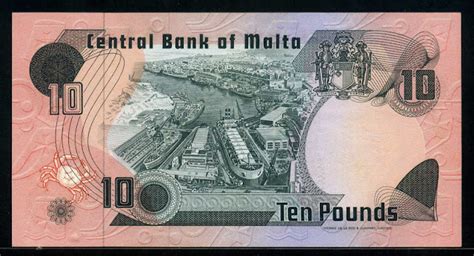 Malta paper money 10 Maltese Lira banknote 1979|World Banknotes & Coins Pictures | Old Money ...