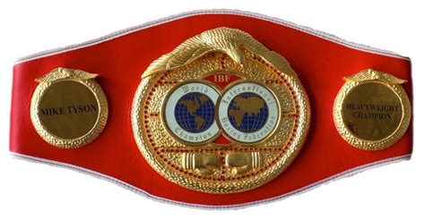 Mike Tyson Signed Full-Size IBF Championship Belt (JSA COA) | Pristine ...