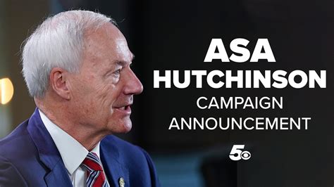 Watch: Asa Hutchinson officially announces presidential campaign | 5newsonline.com