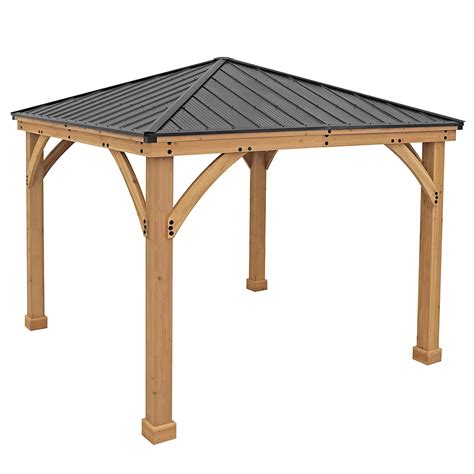 Yardistry 10 x 10 Meridian Gazebo (Graphite Roof) | The Home Depot Canada