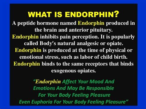 presentation on Endorphin hormone