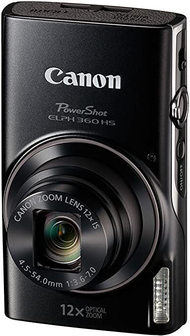 Amazon.com : Canon PowerShot ELPH 360 Digital Camera w/ 12x Optical Zoom and Image Stabilization ...