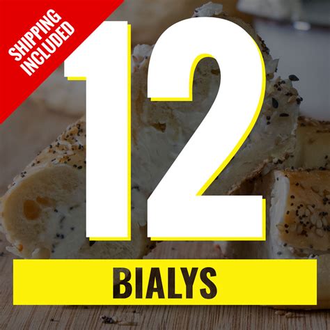 12 Mix Bialys – Shipping Included - Just Bagels