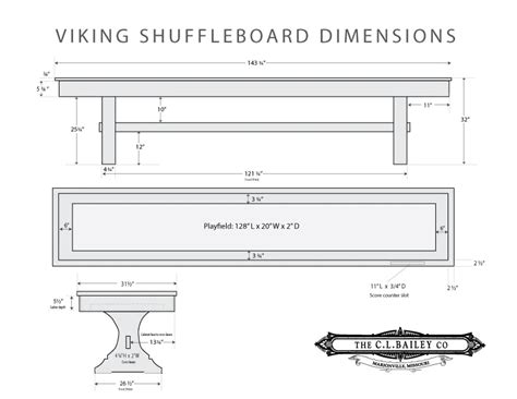 Shuffleboard Table Dimensions - A Complete Guide