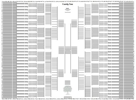 10 Generation Giant Bow Tie Chart - Blank Charts - A Massive Bowtie ...