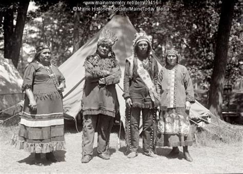 Four members of the Passamaquoddy tribe from Washington County at Deering Oaks Park in… | Native ...