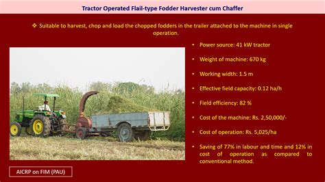 Tractor Operated Flail-type Fodder Harvester cum Chaffer