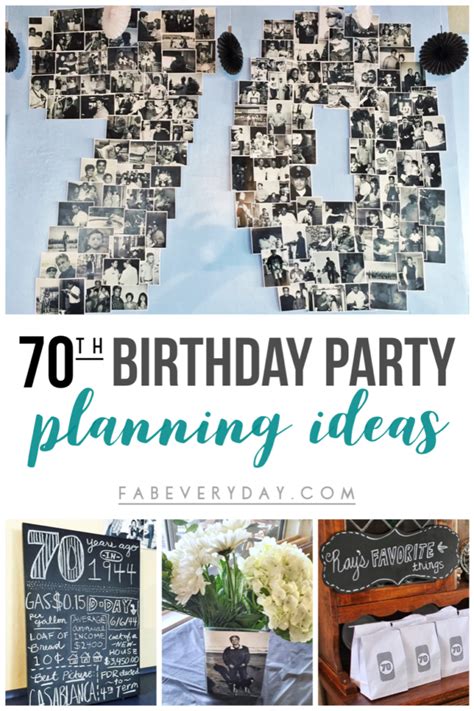 Easy 70th birthday party ideas: Planning my Dad's milestone birthday - Fab Everyday