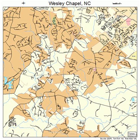 Wesley Chapel North Carolina Street Map 3771940