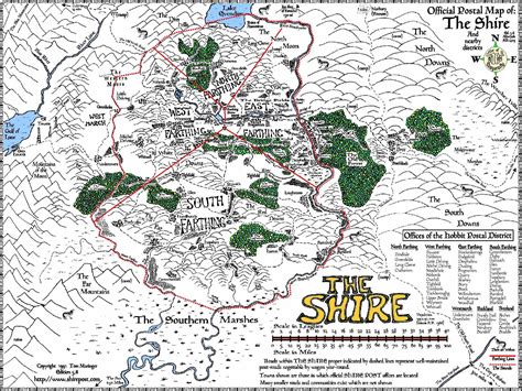 Hobbit Shire Map