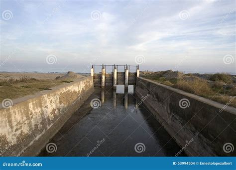 Irrigation ditch stock photo. Image of lock, organic - 53994504