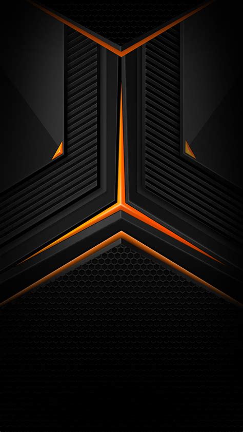 Orange edge, black, red, door, carbon, blue, modern, fibre, ultra, HD ...