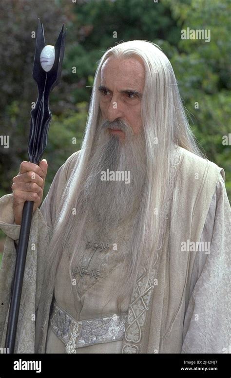 CHRISTOPHER LEE, THE LORD OF THE RINGS: THE FELLOWSHIP OF THE RING, 2001 Stock Photo - Alamy