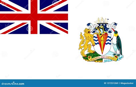 British Antarctic Territory Flag Stock Vector - Illustration of britain, clipart: 137251268