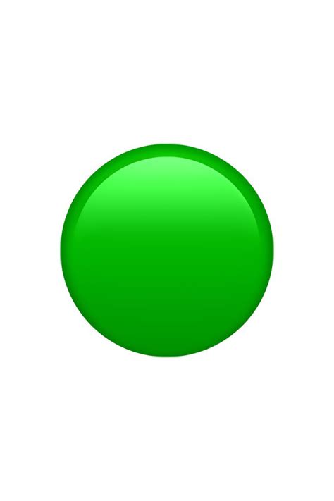 Vibrant Green Circle Emoji