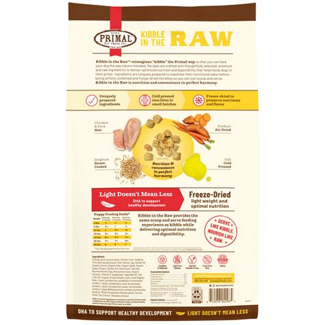 Primal Kibble in the Raw Puppy Recipe Dog Food – HEALTHY SPOT