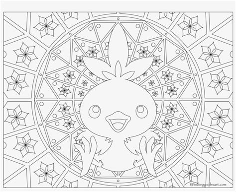 Pokemon Coloring Pages For Kids Torchic Combusken And - Colouring Pages Adults Printable Pokemon ...