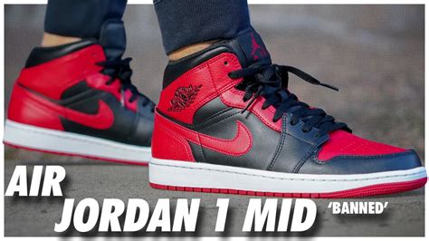 Air Jordan 1 Mid Banned - YouTube