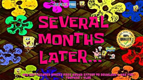 Several Months Later - Spongebob Time Cards🔥Sound Effect🔊No Copyright ...