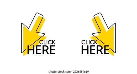 Click Here Mouse Cursor Icon Press Stock Vector (Royalty Free ...