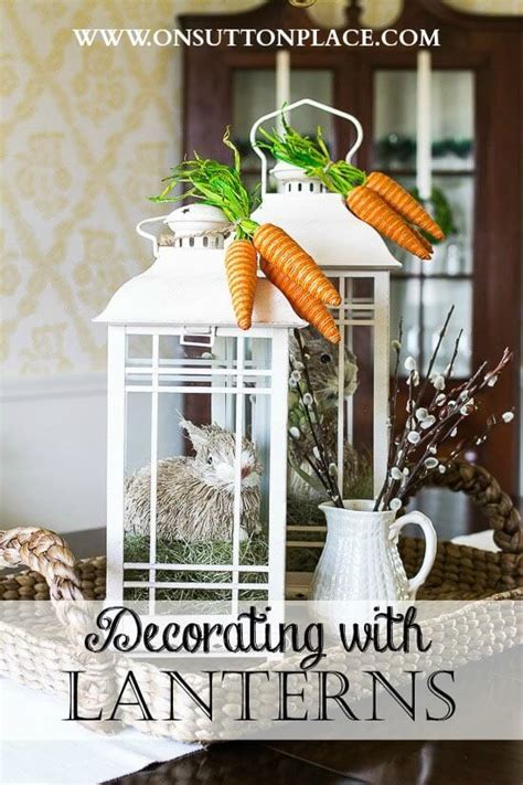 Spring Easter Decor: Decorating with Lanterns