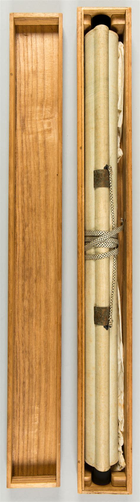 19th Century Japanese Scroll of Hollyhocks - Naga Antiques