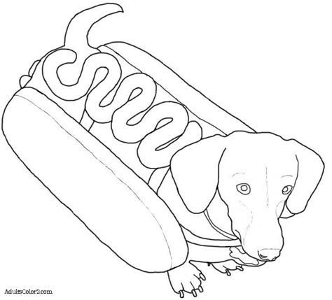 Weiner Dog Coloring Page at GetColorings.com | Free printable colorings ...