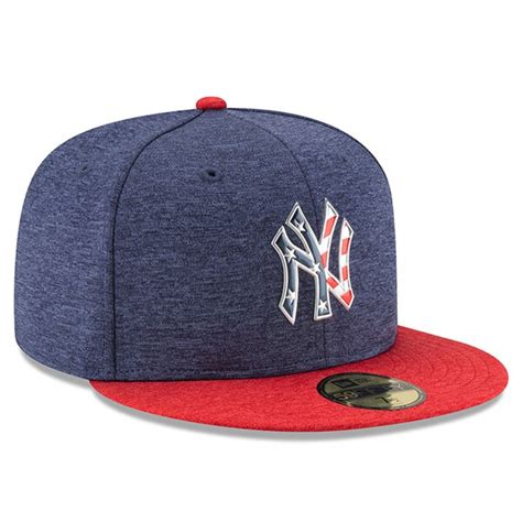 New York Yankees New Era 2017 Stars & Stripes 59FIFTY Fitted Hat - Heathered Navy/Heathered Red ...