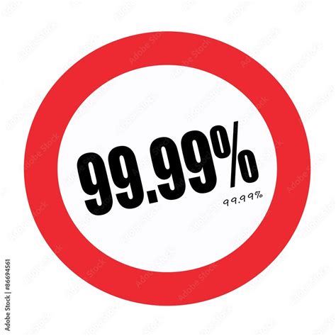 99.99% black stamp text on white Stock Photo | Adobe Stock