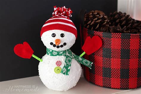 Christmas Snowman Holiday Decoration - Happiness is Homemade