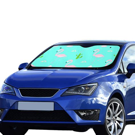 Funny Car Sun Shade For Windshield Colorful Art Fruit Dragon Pattern ...