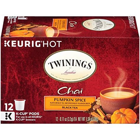 Twinings Pumpkin Spice Chai Tea, Keurig K-Cups, 12 count (Pack of 6 ...