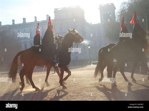 The changing The Queen's Life Guard ceremony at Horse Guards Parade in ...