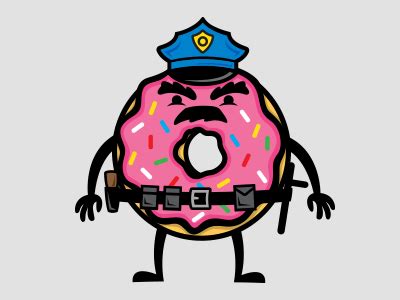 Cop Donut by Ryan Davis on Dribbble