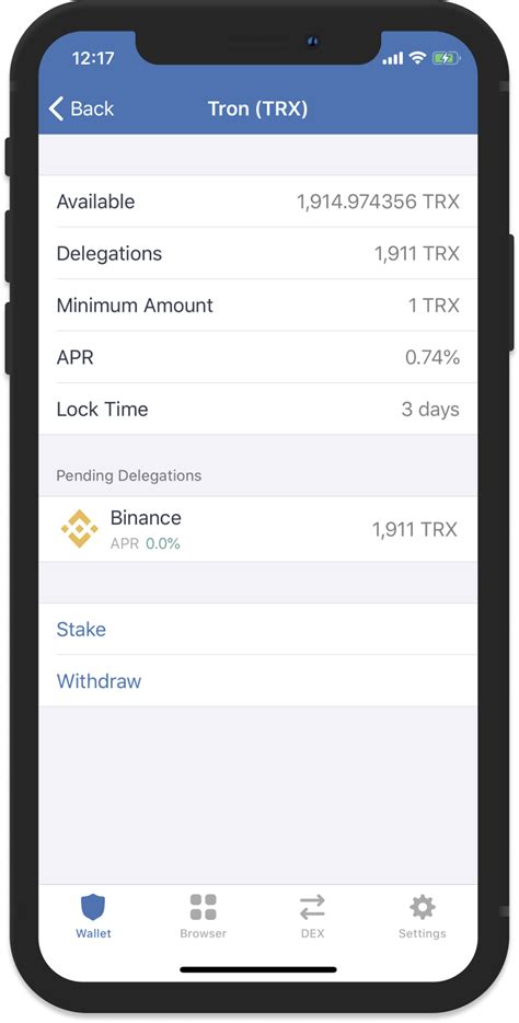 How to Stake TRON (TRX) on Trust Wallet - Staking - Trust Wallet