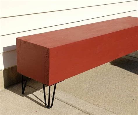 Simple Red Bench : 6 Steps - Instructables