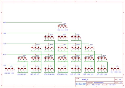 Christmas Tree LED Wiring - EasyEDA open source hardware lab