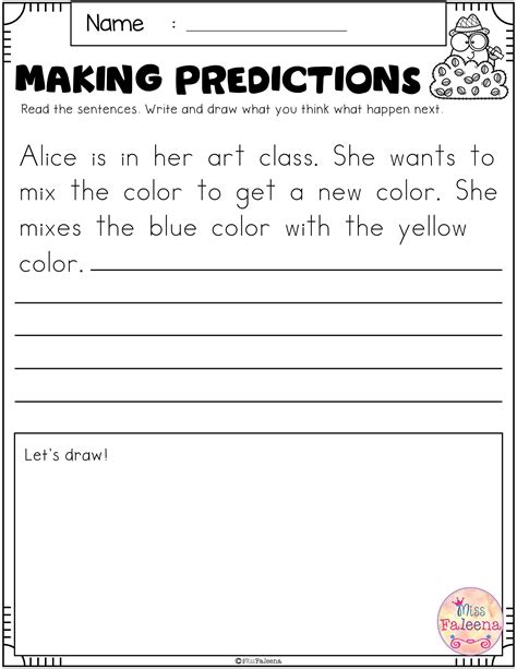 Free Making Predictions | Making predictions, Third grade writing ...